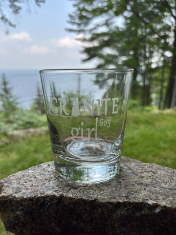 GRANITE girl Rocks Glass