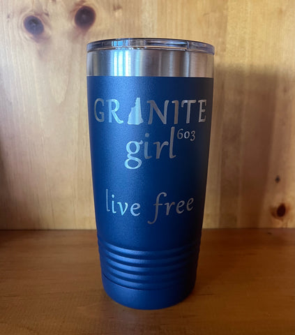 GRANITE girl Navy Tumbler