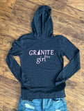 GRANITE girl Long Sleeve Hooded Tee