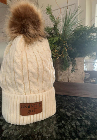 GRANITE girl Winter Pom Pom Hat